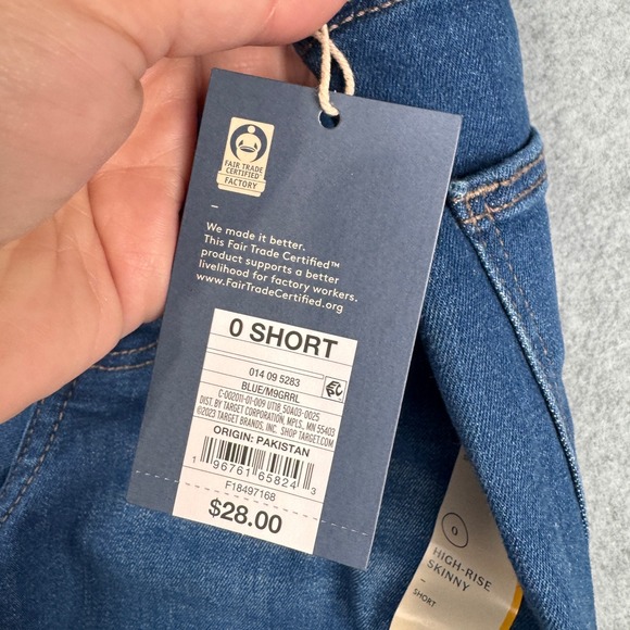 Universal Thread Jeans Womens 0 Short LOT x 3 High Rise Skinny Super Stretch NEW - Picture 10 of 16